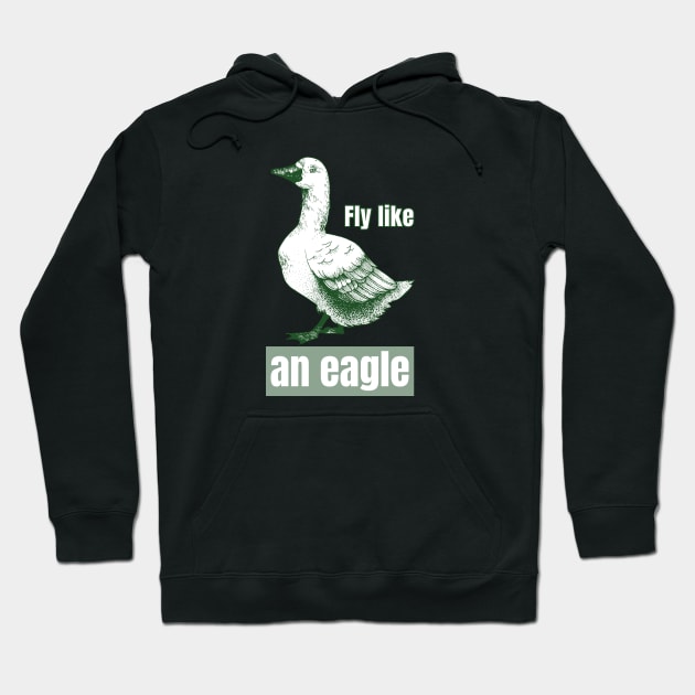 Fly like an eagle Hoodie by Party Shirts